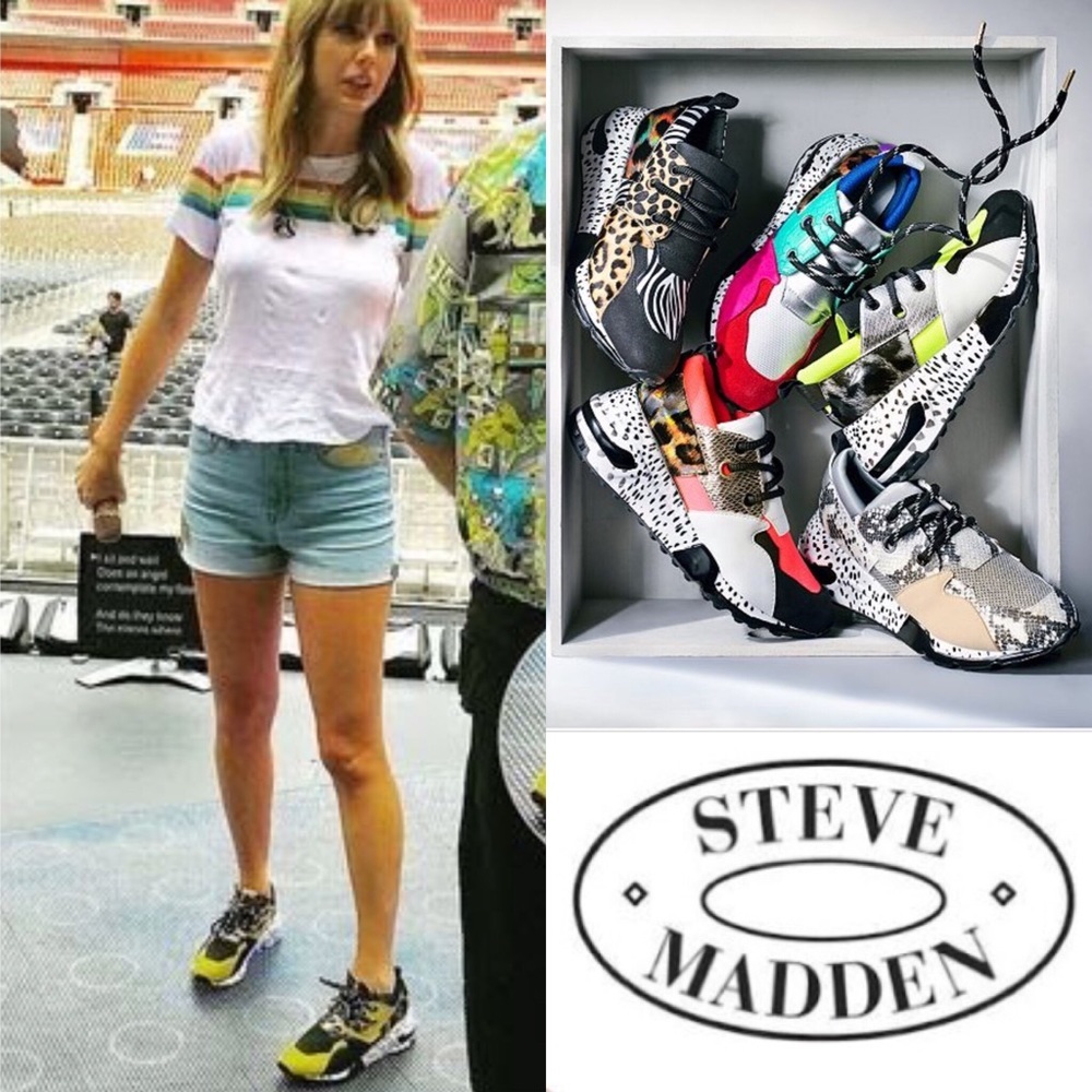 Steve Madden Green Cliff Sneakers Shoes - Picture 7 of 7